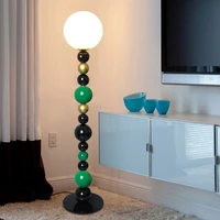 colorful round ball floor lamps designer personality standing floor lights for living room decor study bedroom tall beside lamp