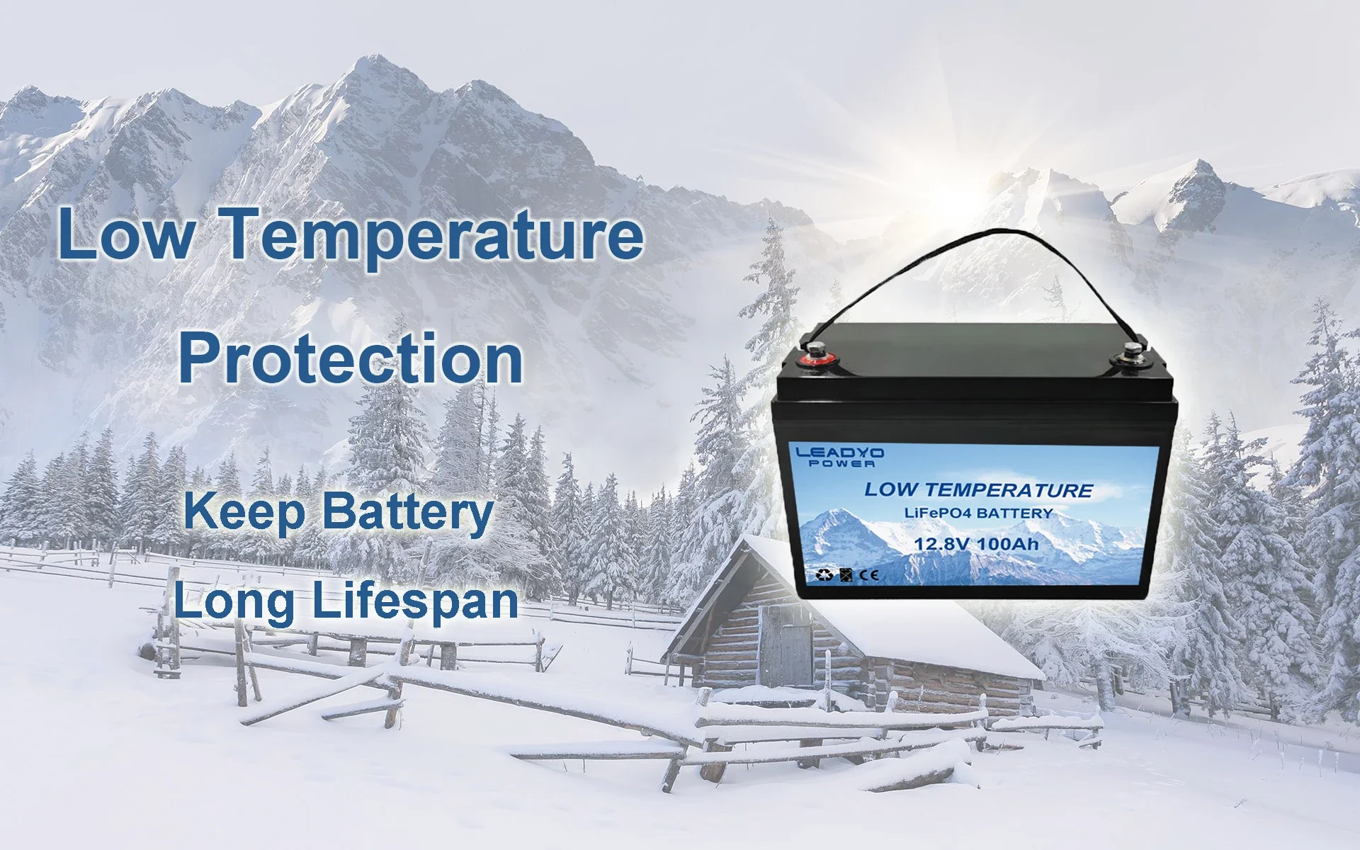 LEADYO Литий-железо-фосфатный аккумулятор 12В 100Ач