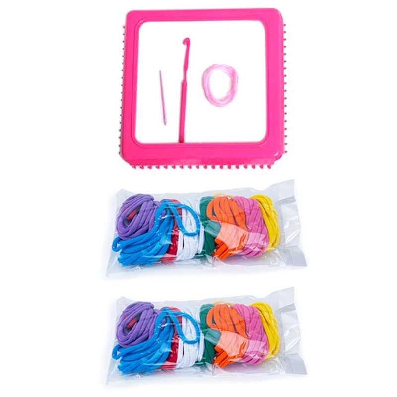 

DIY Rope Ring Weaving For Kid And Adults Potholder Loop Crafts For Girls Pot Holder Loom Knitting Kits