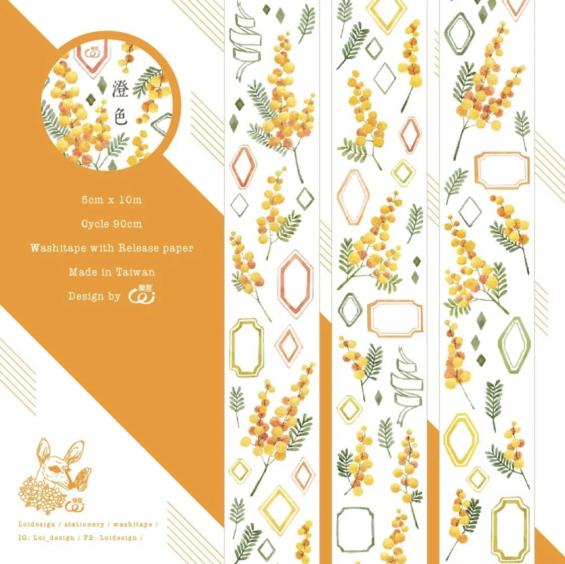 

10 Meter Roll orange fruits washi Tape