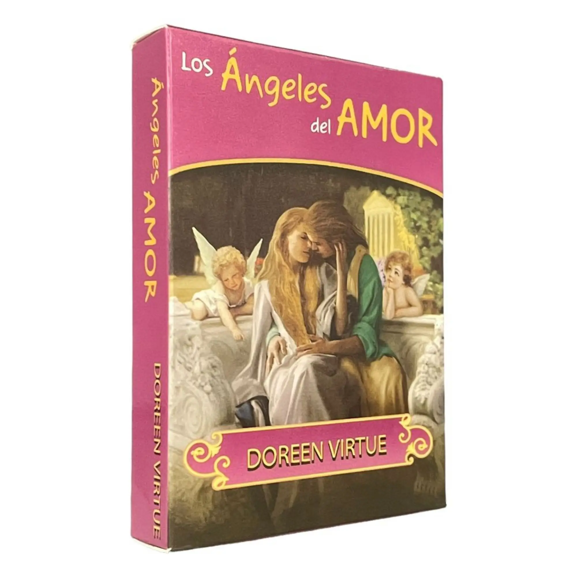 Лос-анджелес Дел Amor Español Oracle Card Box Романтические Ангелы Испанский Таро Для