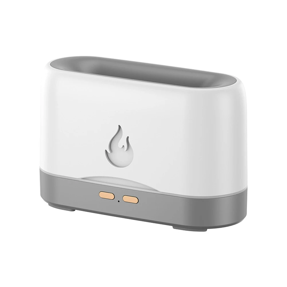 

Flame Diffuser Humidifier, Ultra-Silent Cool Mist Humidifier 200Ml Essential Oil Diffuser with Waterless Auto-Off Home B