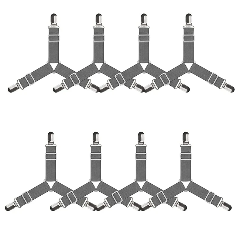 

8 Pcs Bed Sheet Fasteners, Easy To Install Bed Sheet Holder Straps, Bed Sheet Clips Used For Bed Sheets, Mattress Covers