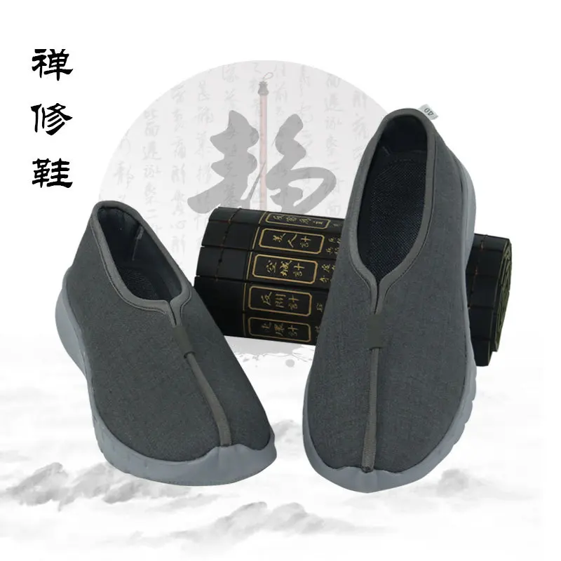 Chinese Style Men Unisex Tai Chi Martial Arts Meditation Shoes Exercise Athletic Fintess Sneakers Casual Wushu Wing Chun Shoes