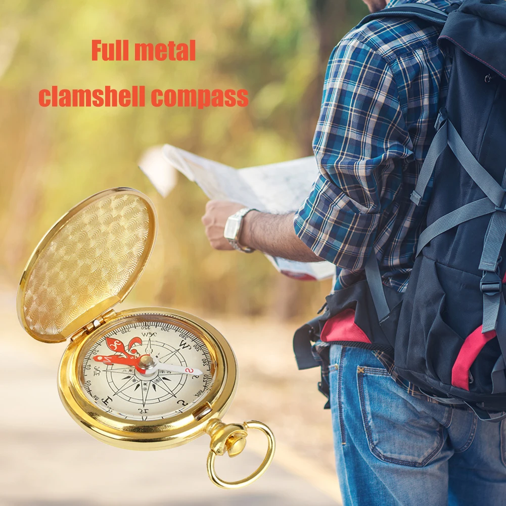 

Handheld Pocket Watch Compass Outdoor Adventure Camping Hiking Wild Survival Navigation Compass Direction Point Tool