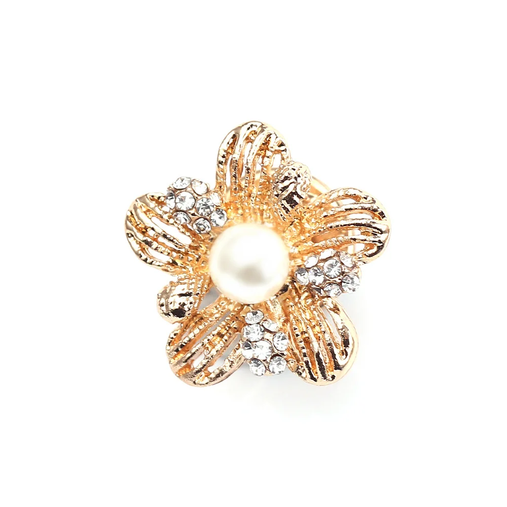 

Fashion High-end Women's Suit Dress Decorative Corsage DIY Clothing High-end Jewelry Flowers Pearl Diamond Dripping Brooch