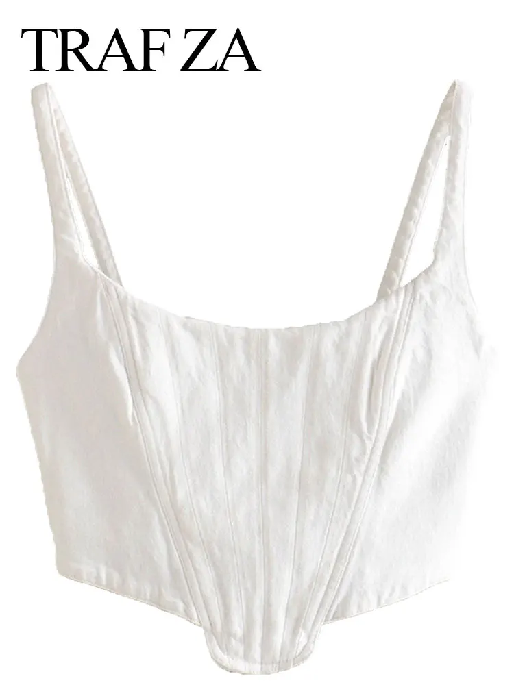 

Топ женский облегающий без рукавов, с открытой спиной, на молнии