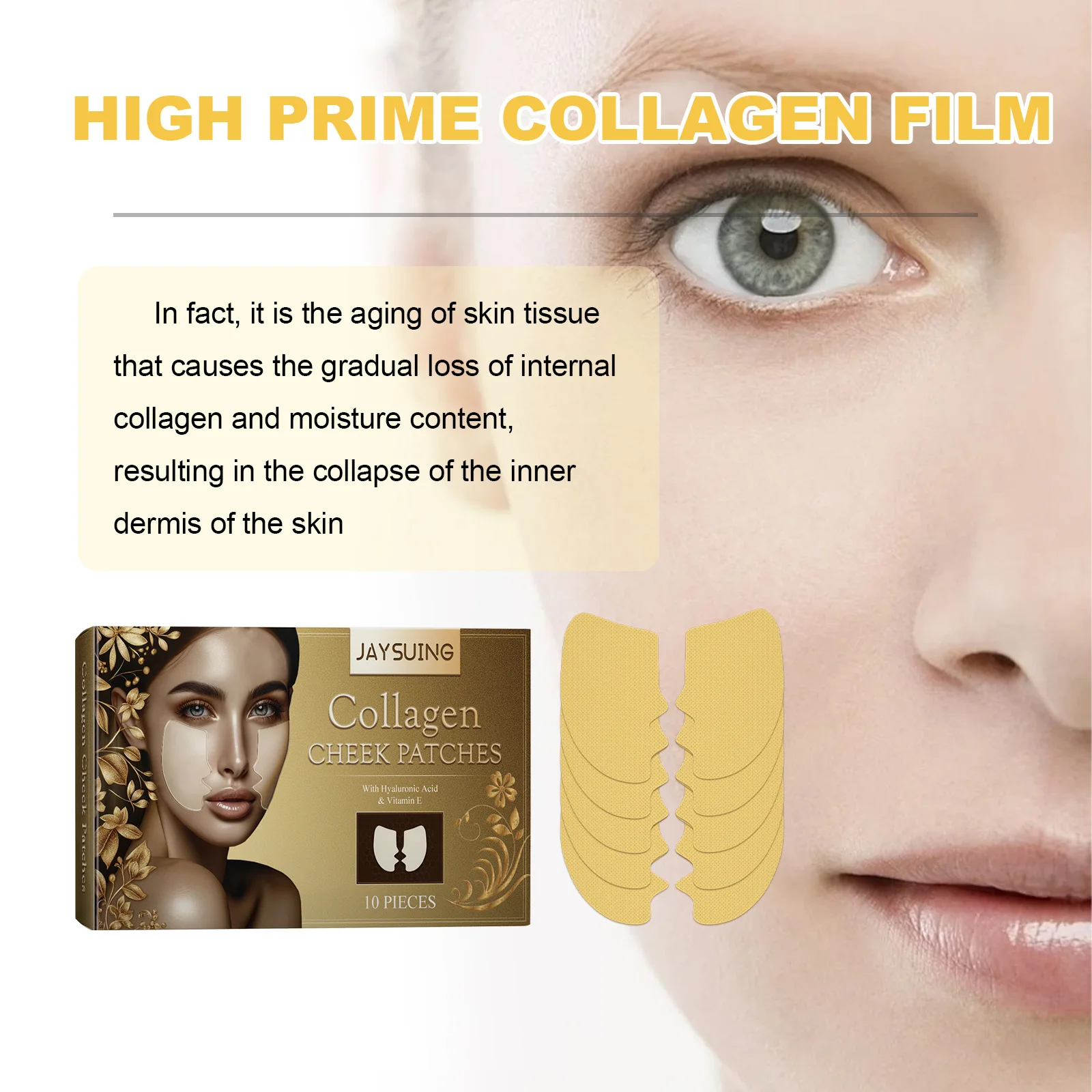 Фото Пластырь для носогубных склад, исчезающая линия лба, антивозрастная маска, лифтинг лица, укрепляющие, увлажняющие, коллагеновые, наклейки для удаления морщин №5