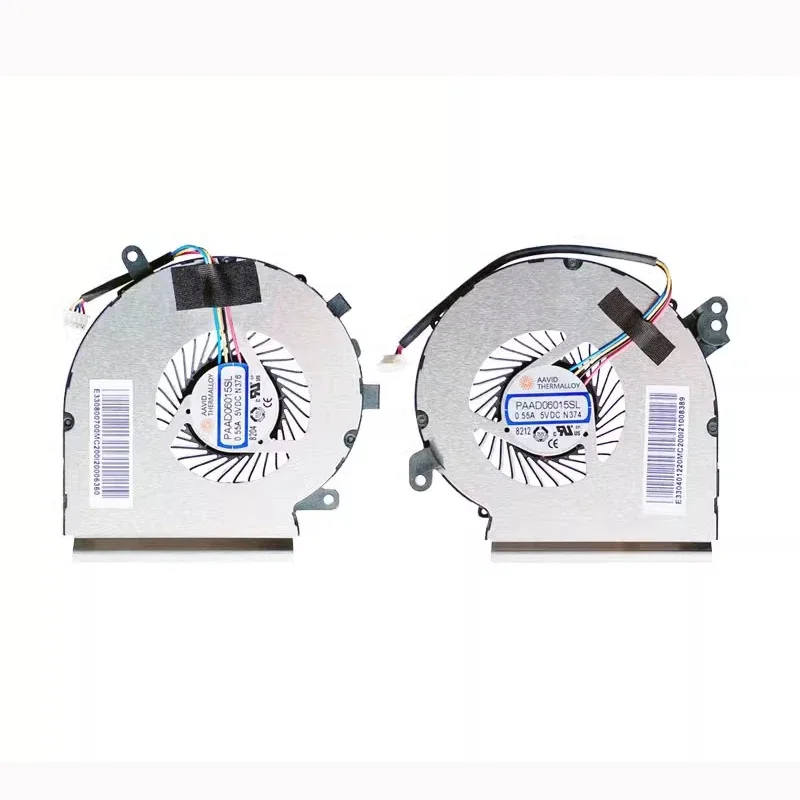 New Laptop CPU GPU Cooling Fan for MSI GE62MVR GE72MVR MS-16JC MS-179C N376 N374