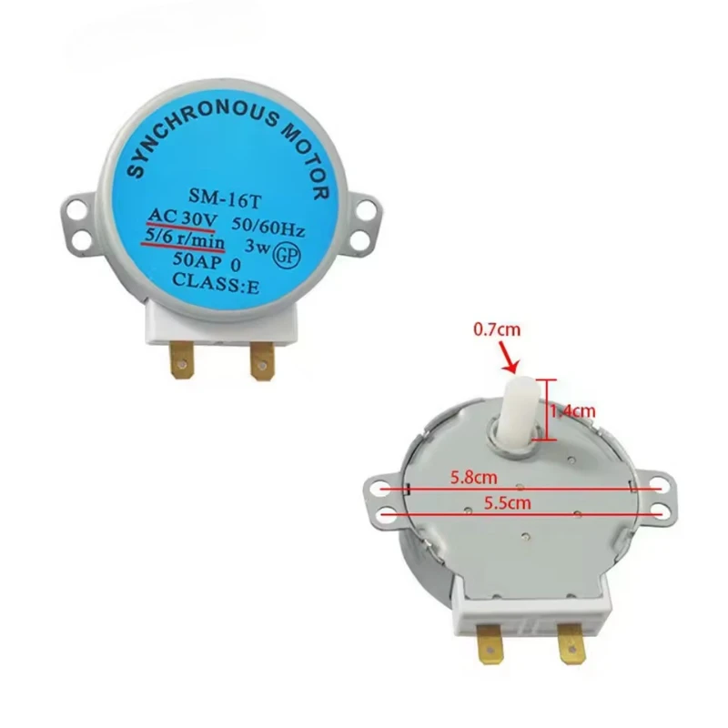 SM-16T AC 30 В 5060 Гц для Galanz микроволновая печь поворотный стол синхронный двигатель D-образной формы 56 обмин (art.: 3920cefa87559) - 3920cefa87559