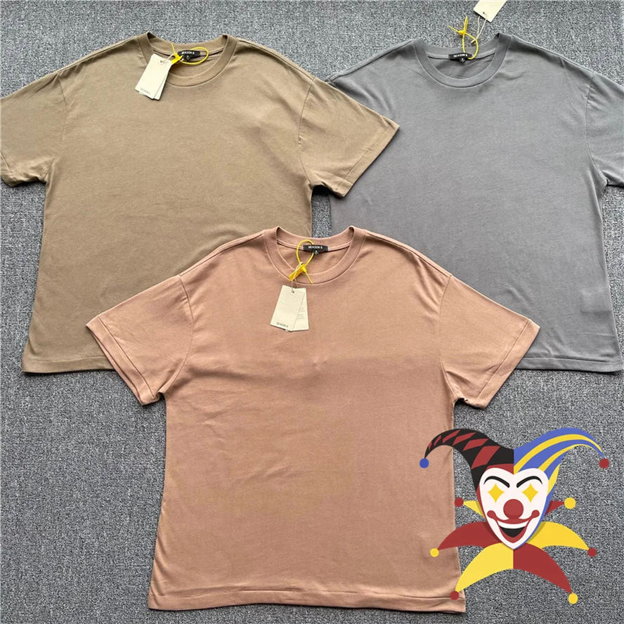 

Blank Season 6 Tee Men Women 1:1 High Quality Oversize Ye Tee Kanye West T-shirt 5 Color Tops Short Sleeve