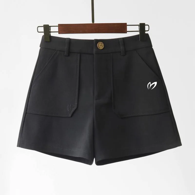 2023 Women's Summer High Waist Wide Leg Single Layer Thin Golf Shorts Tennis Shorts