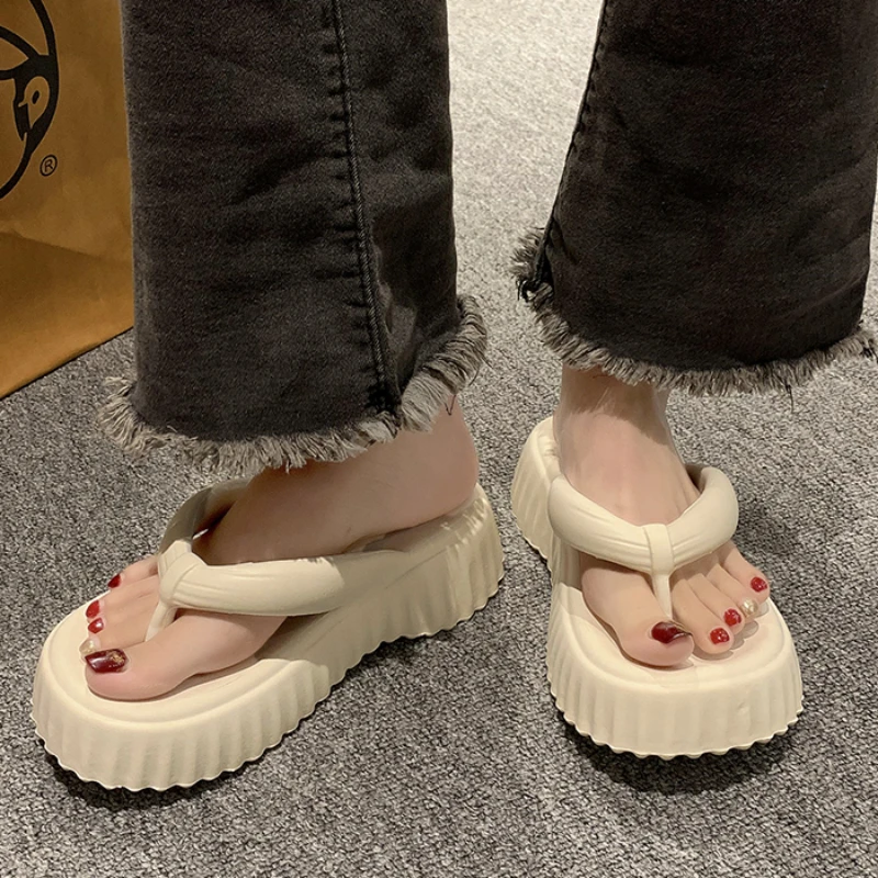

Women's Platform Flip Flops 2023 Summer New Fashion Open Toe Non-slip Casual Slippers for Women Outdoor Ladies Slides Shoes