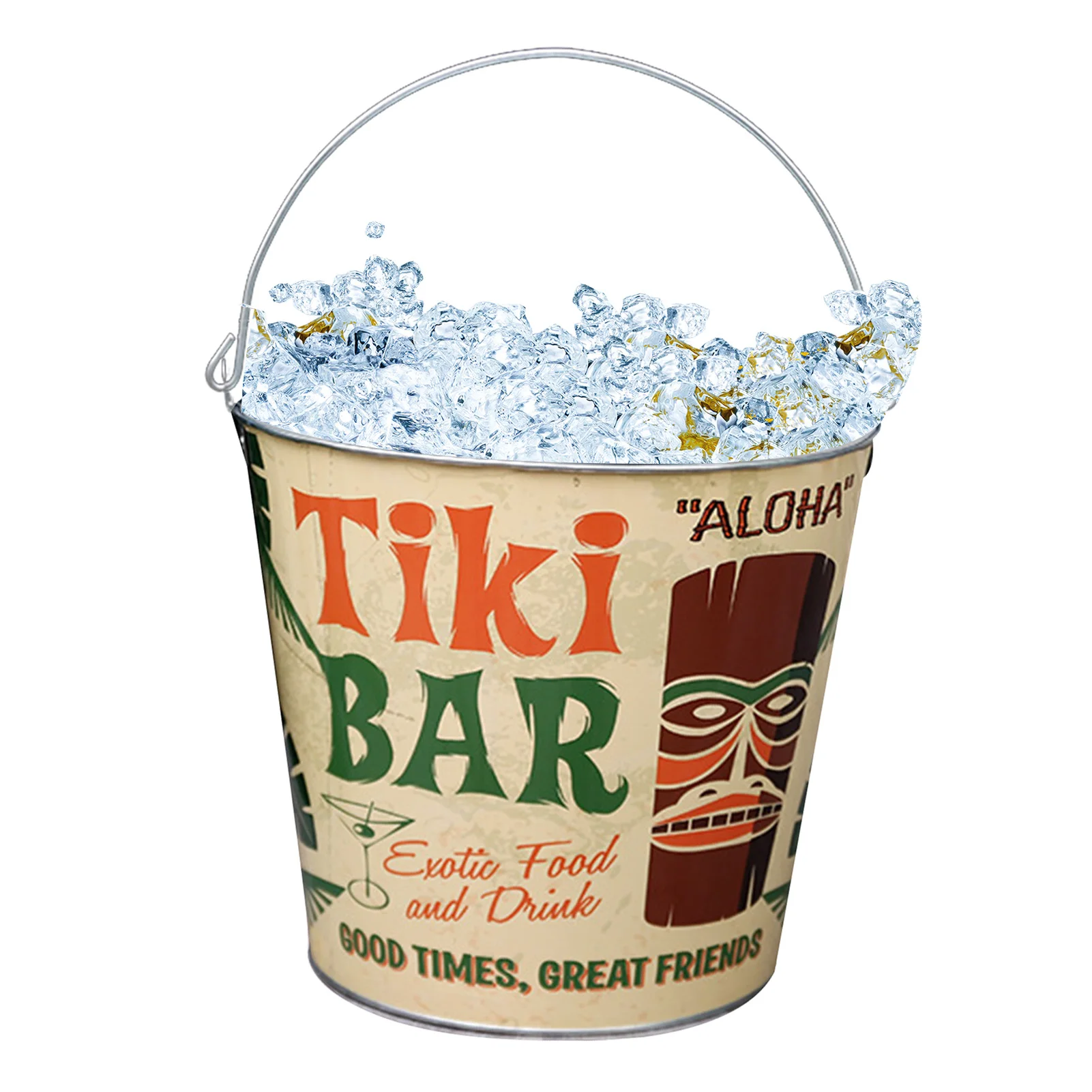 

Ice Bucket Waterproof Iron Bar Nightclub Light Up Champagne Whiskey Beer Bucket Bars Night Party for Parties BBQs and Bars