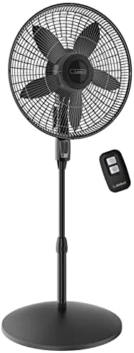 

Oscillating Pedestal Fan, Adjustable Height, Remote Control, 4 Speeds, for Bedroom, Living Room, Home Office and College Dorm Ro