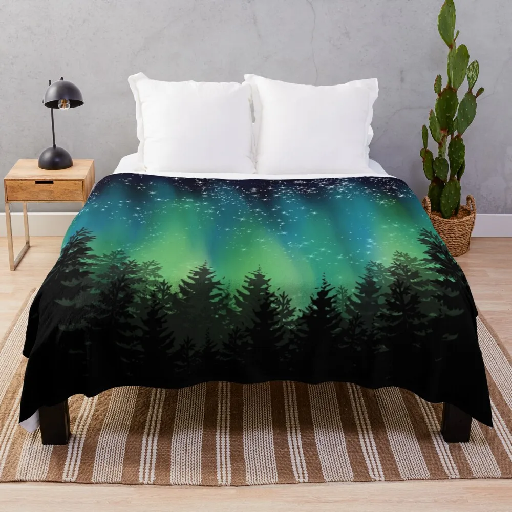 

Northern Lights Throw Blanket Designer Blankets