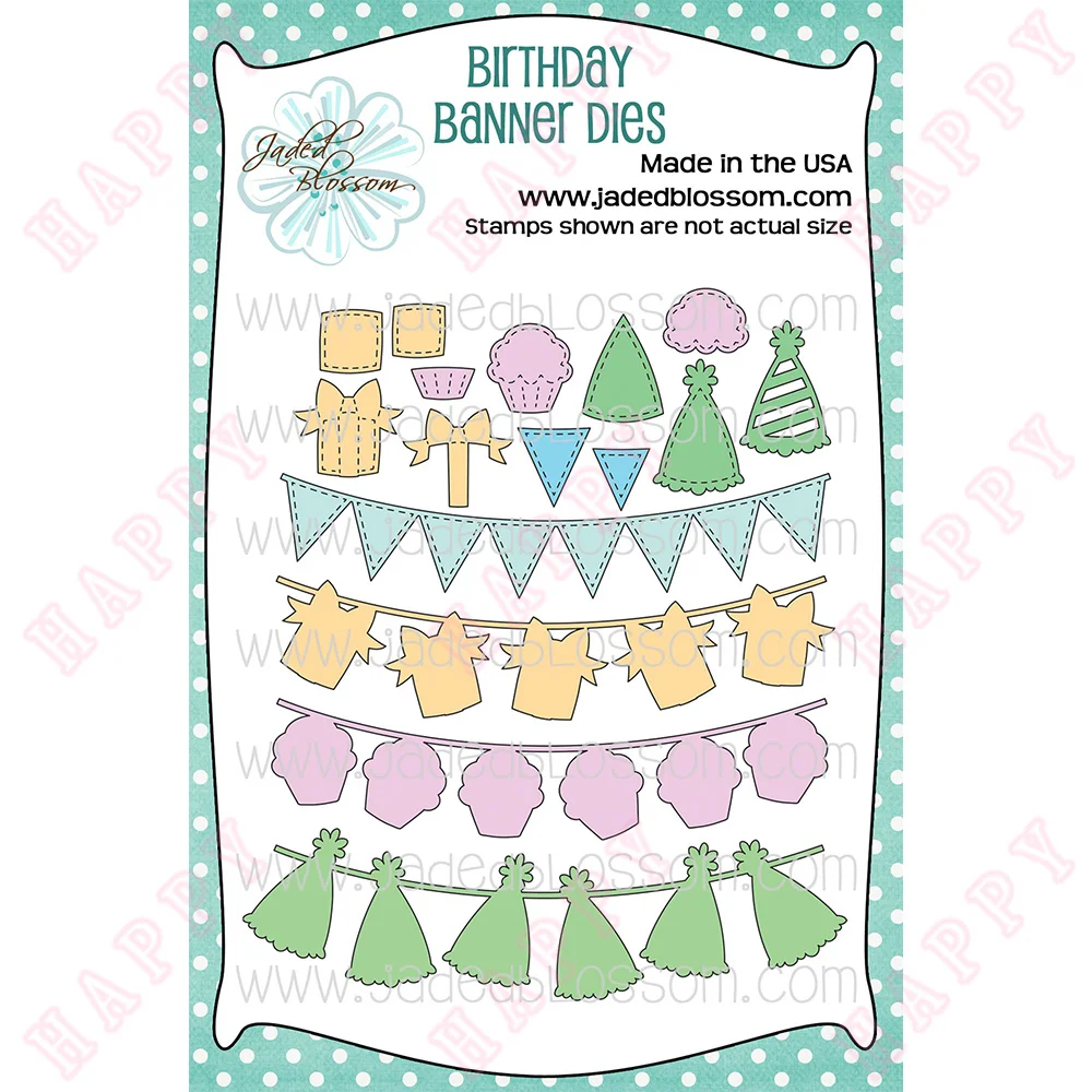 

Metal Cutting Dies Birthday Banner For 2023 Scrapbook Diary Decoration Paper Craft Embossing Template DIY Greeting Card Handmade