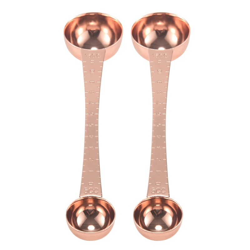 

Мерные ложки 2 шт. столовые ложки с длинными ручками из нержавеющей стали кофейные ложки с двойной головкой чайные ложки