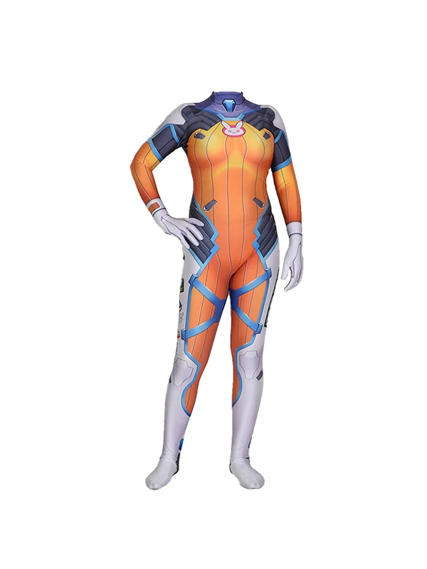D.Va OW Blueberry Skin Costume D.Va OW Blueberry Skin Bodysuit D.Va OW Blueberry Skin Zentai suit free delivery