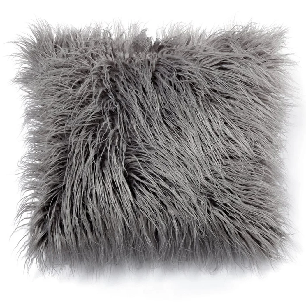 

Soft Fur Plush Cushion Cover Home Decor Pillow Covers Living Room Bedroom Sofa Decorative Pillowcase ​43x43cm Home Room Decor