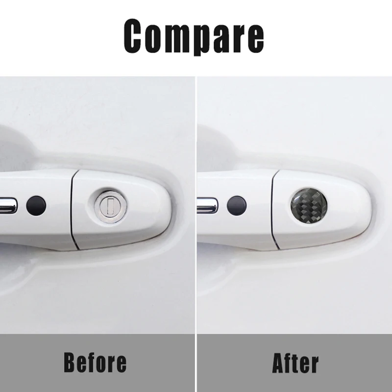 4pcs 20mm Car Lock Keyhole Decoration Stickers for skoda Octavia a5 a7 2 rapid Fabia YETI superb vw passat Bora POLO