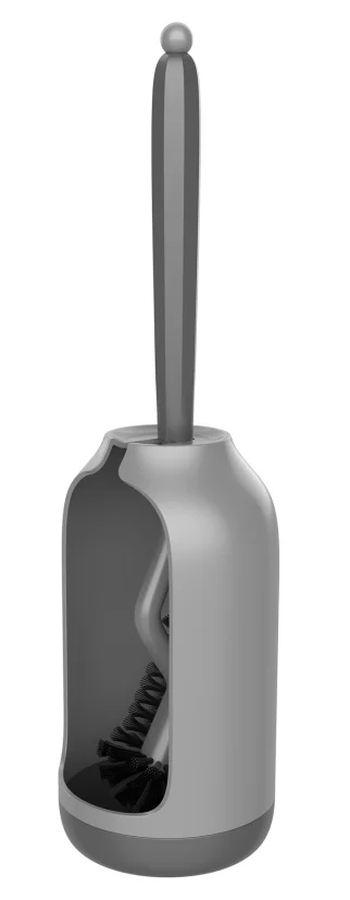 

Щетка для унитаза с держателем, Щетка Для Чистки унитаза, вентилируемая, для уборки дома, гостиницы, ванной комнаты, 1 упаковка (серый)