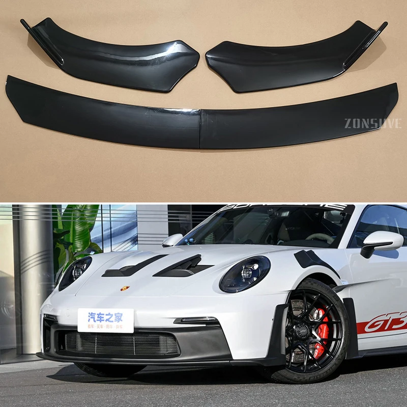 Используется для Porsche 911 2010-2024 лет сплиттер переднего бампера и губ Аксессуары