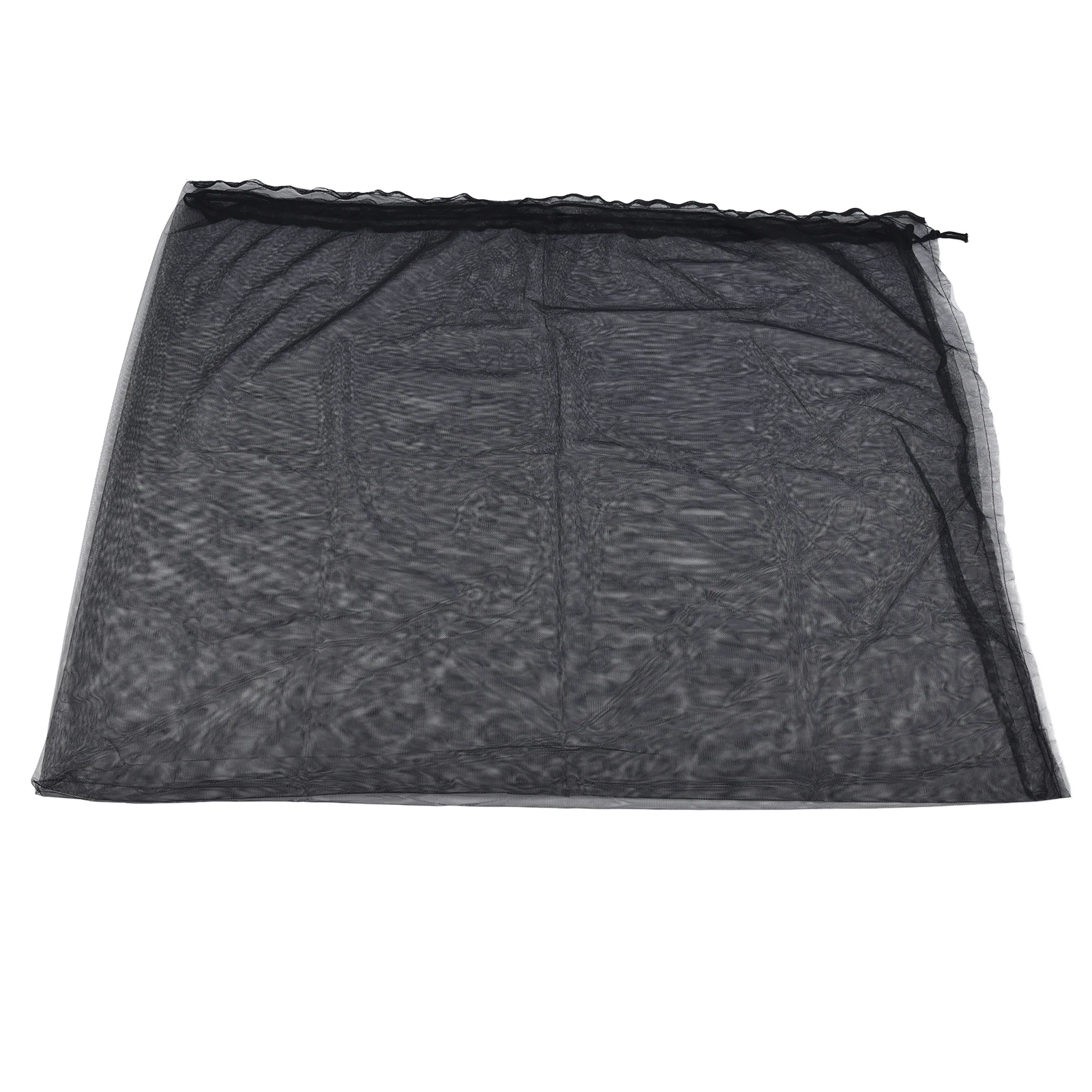 

Mesh Bags Drawstring 4.9x3.3ft Reusable Enhance Air Circulation Safety and Environmental Protection Plant NettingBlack