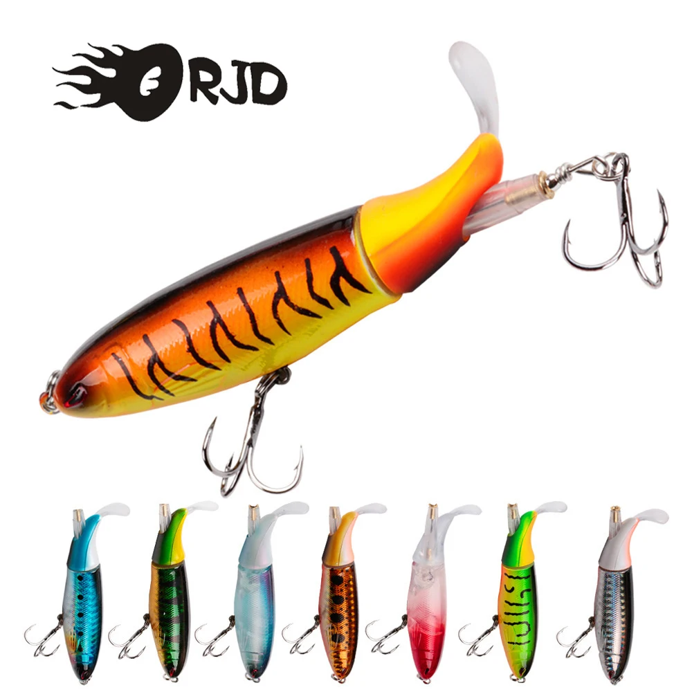 

ORJD 1pcs Fishing Lure Whopper Plopper Topwater 13g 15g Floating Fishing Lure Crankbait Carp Bass Pike Artificial Hard Baits