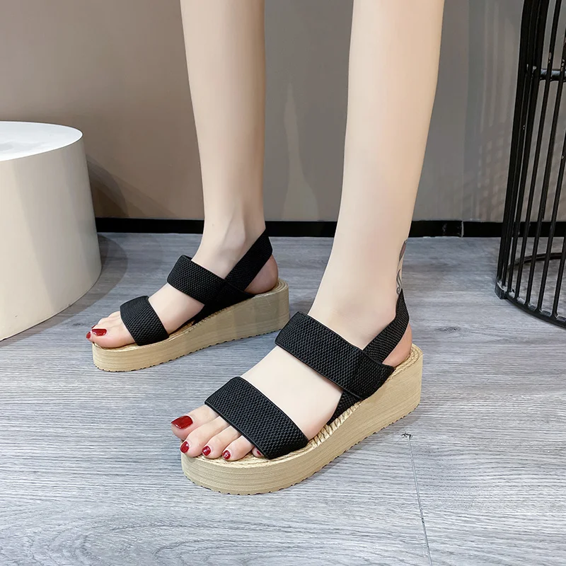 

Thick-soled Wedge Sandals Women Summer Outer Wear Casual Shoes New Fashion Beach Shoes Sandalias Mujer Verano 2023 Sandalias