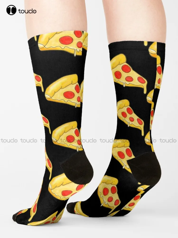 

Pizza Socks Cotton Socks For Men Street Skateboard Socks Personalized Custom Unisex Adult Teen Youth Socks 360° Digital Print