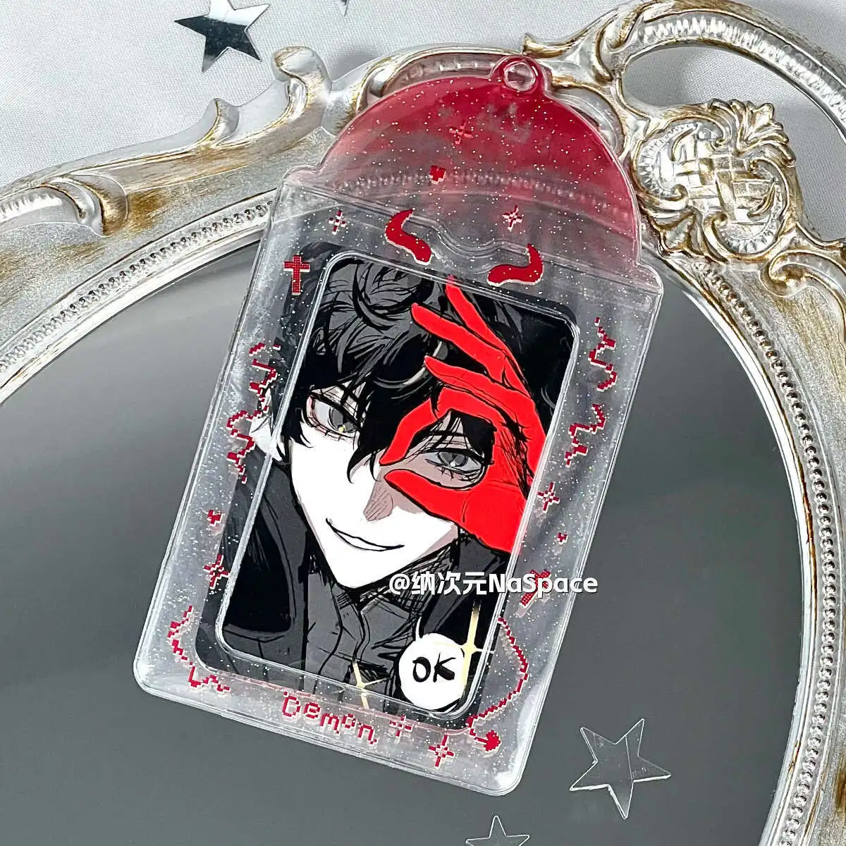 

Блестящий держатель для карт Pixel Demon Angel