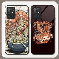 great ramen wave japan phone case tempered glass for huawei p40proplus p30 p40 p50 p20 p9 psmartp z pro plus 2019 2021 cover
