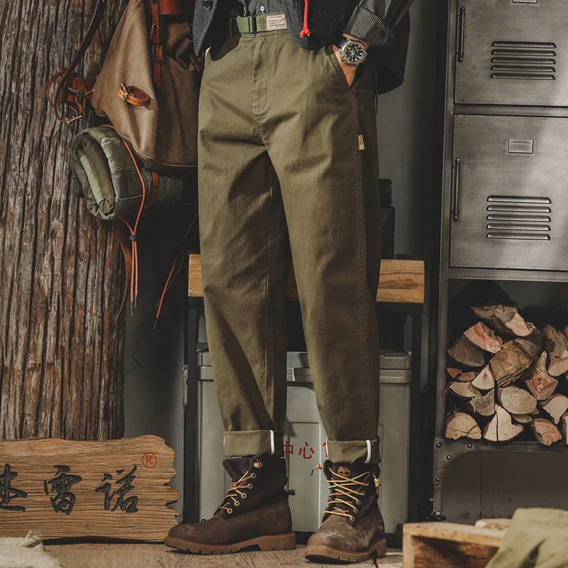 Американские ретро классические чистые версии простые повседневные брюки