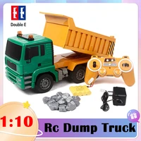 double e rc dump truck cars110 8ch electric car engineering vehicle excavator 2 4g remote radio controlled cars toys for boy