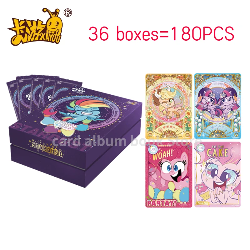 

KAYOU Full Box 180PCS My Little Pony Card Cute Party Huiyue Bag Series LSR UR Limited Edition Collection Card Child Gift Toys