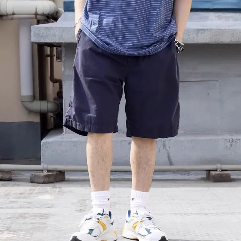 Шорты мужские и женские легкие из пряжи с японским принтом