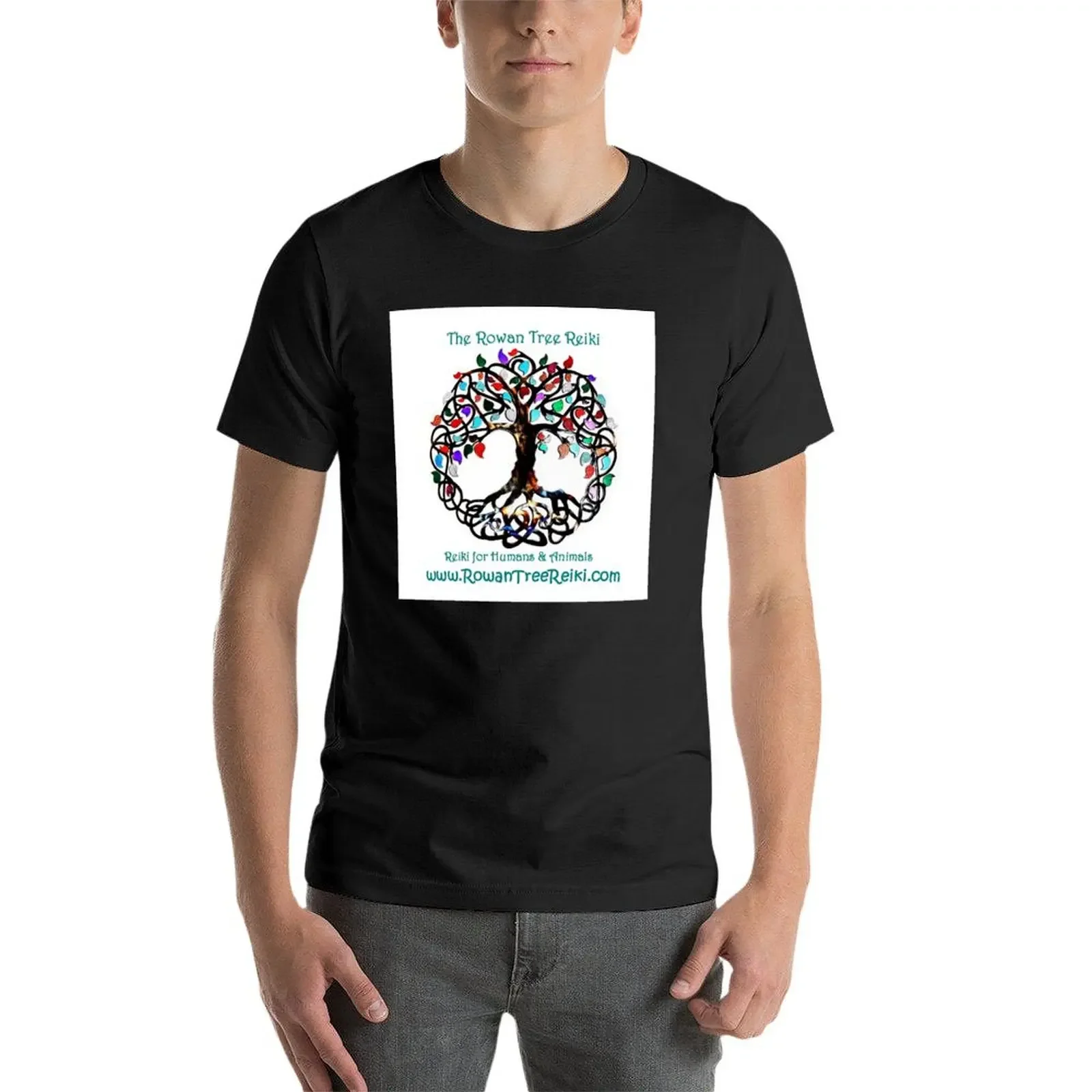 Футболка Rowan Tree Reiki эстетическая одежда тренировочные рубашки для мужчин