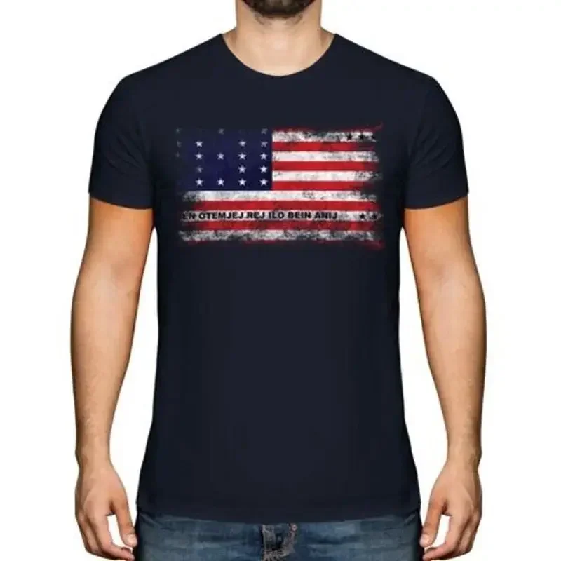 Фото Мужская футболка с эффектом потертости Bikini Atoll Distressed Flagge, футбольный подарок, одежда №1