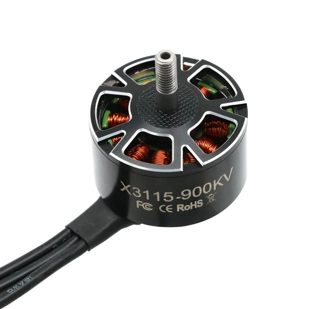 Фото 4 шт./лот UAngel X3115 900KV 1050KV 1200KV 6S бесщеточный двигатель для FPV 9-дюймовые 10-дюймовые дроны дальнего действия №4