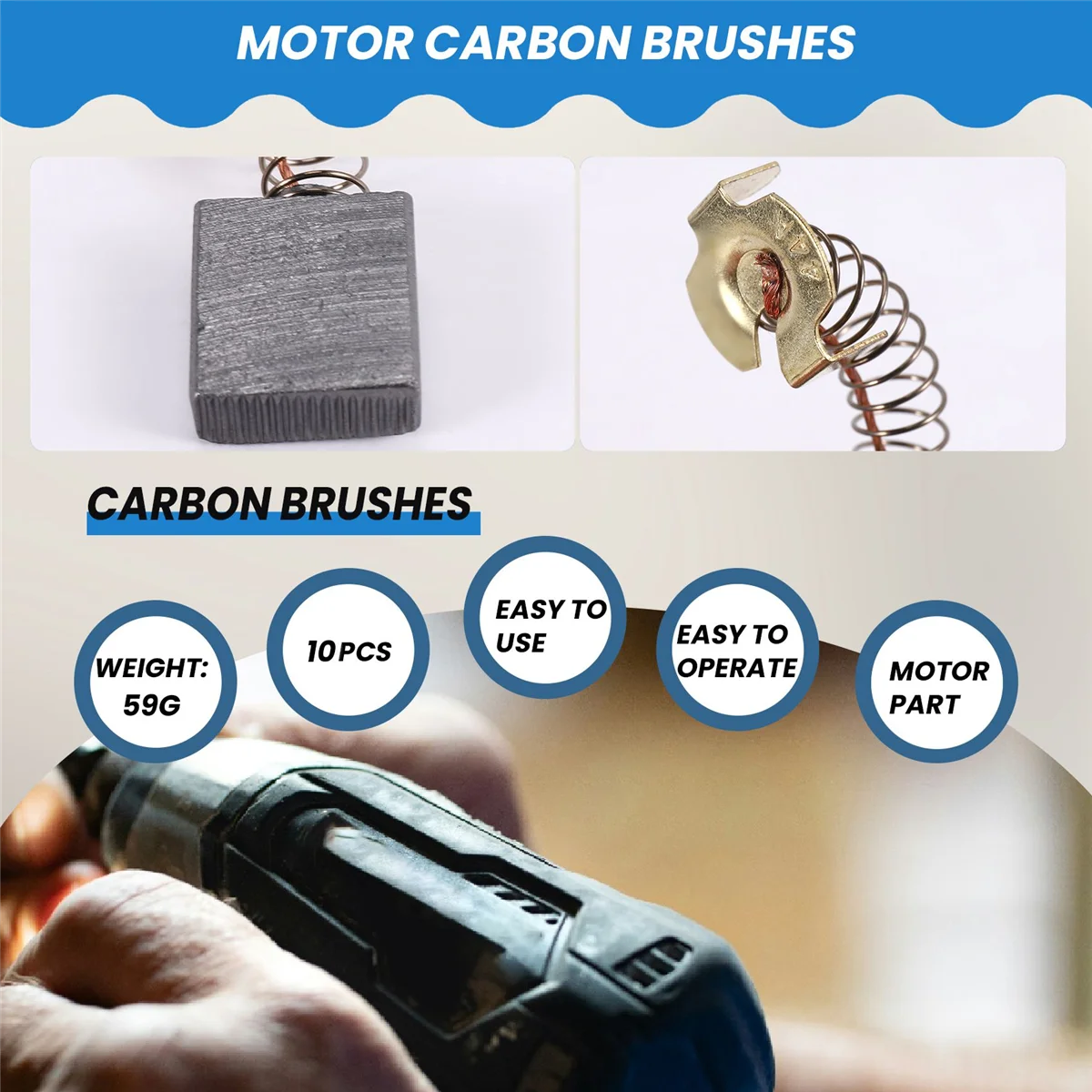 10 шт. угольные щетки для электроинструментов 18 x 16 7 мм CB203 Makita