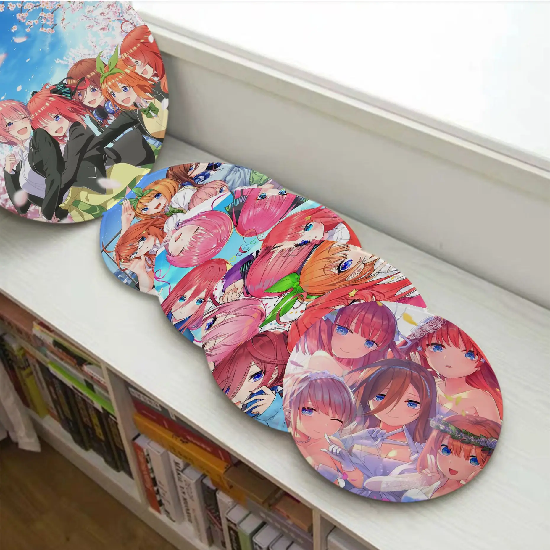 

The Quintessential Quintuplets Creative Chair Mat Soft Pad Seat Cushion For Dining Patio Home Office Buttocks Pad