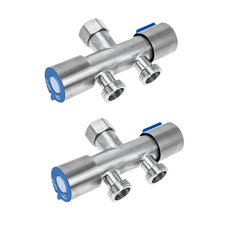 

2Pcs Faucet Shunt Outdoor Hose Outdoor Plug Adapter Water Hose Connector Hose Splitter Two Way Tap Splitter Machine