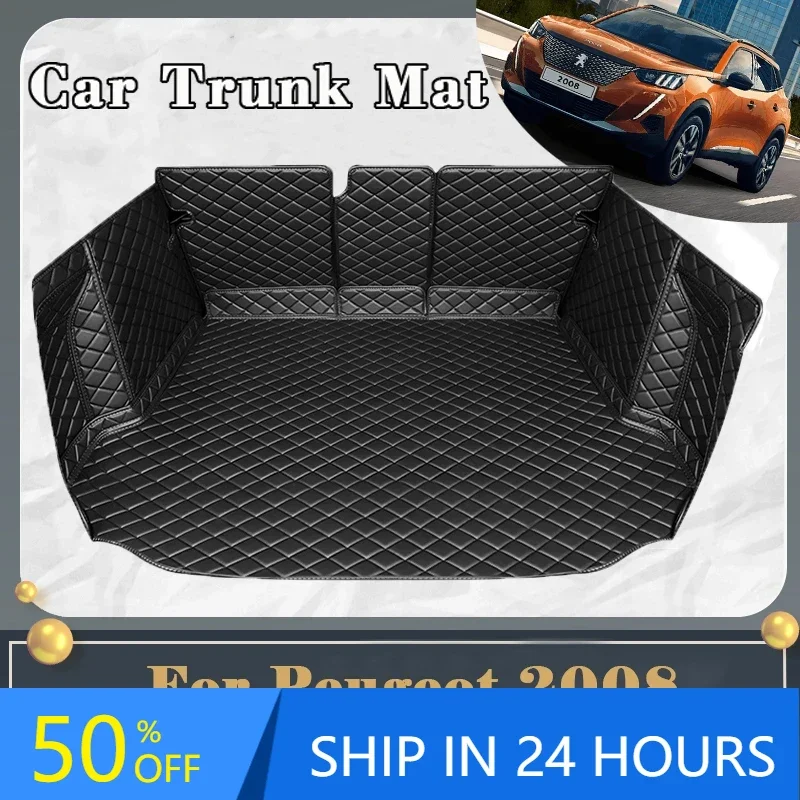 Коврик для багажника автомобиля Peugeot 2008 P24 2020 ~ 2024 грязеотталкивающий аксессуары