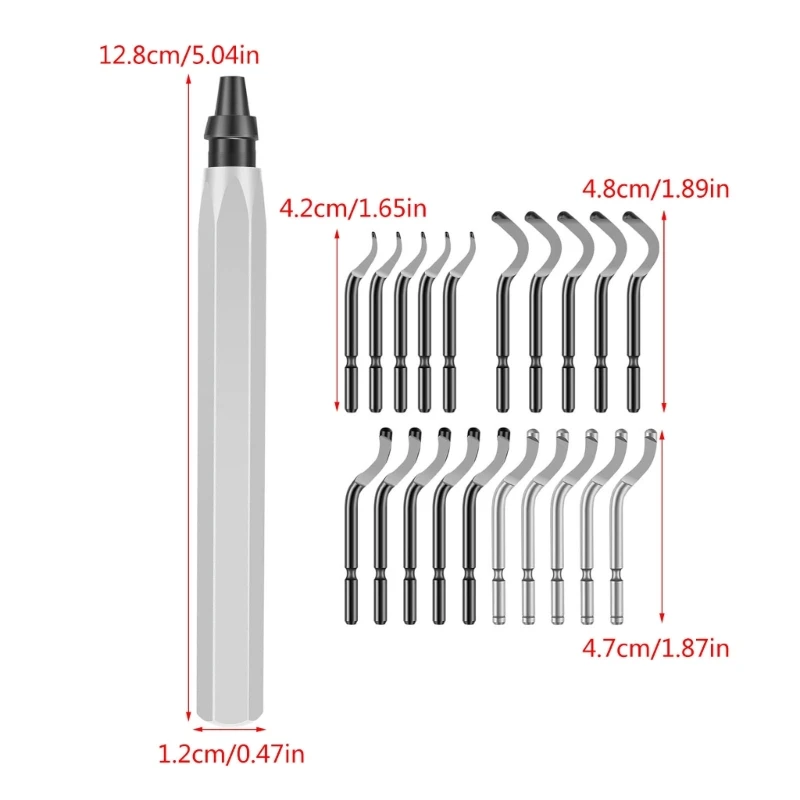 Инструмент для удаления заусенцев с 10/20 режущими инструментами из металла