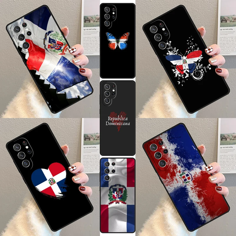 Чехол для телефона с флагом Доминиканской Республики Samsung Galaxy S23 S21 S20 FE S24 S22 Ultra Note20