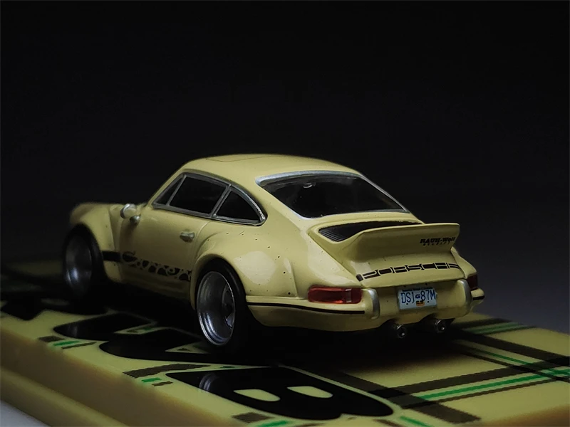 Tarmac Works 1/64 RWB Backdate желтая модель литая коллекция автомобилей ограниченный выпуск