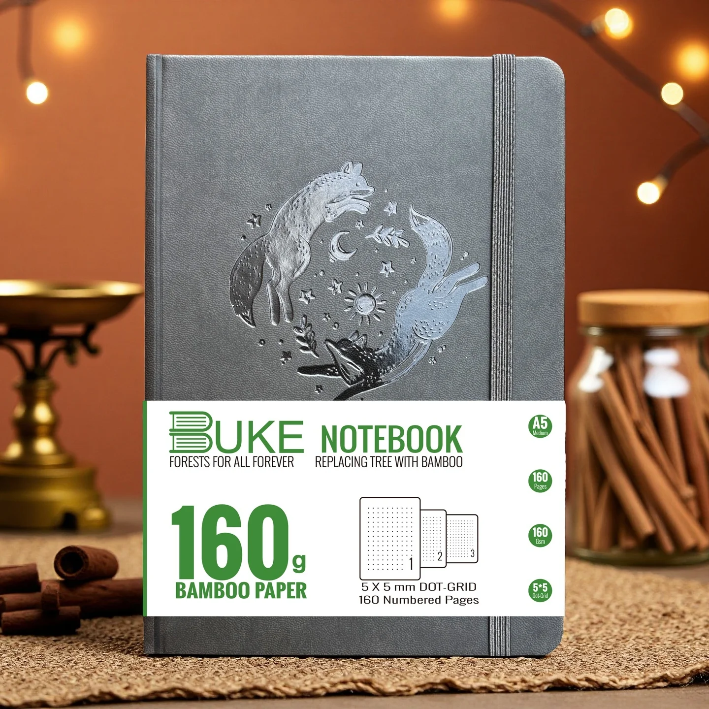 

buke notebook Минималистичный блокнот с точечной сеткой