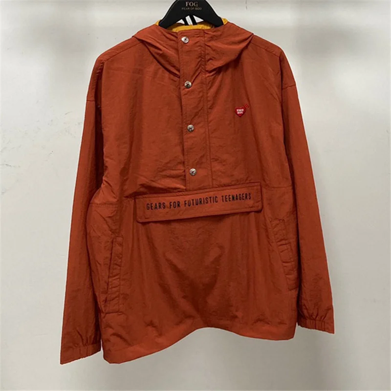 

Human Made 23SS Love Hooded Jacket For Men And Women Outdoors Fallow Baggy