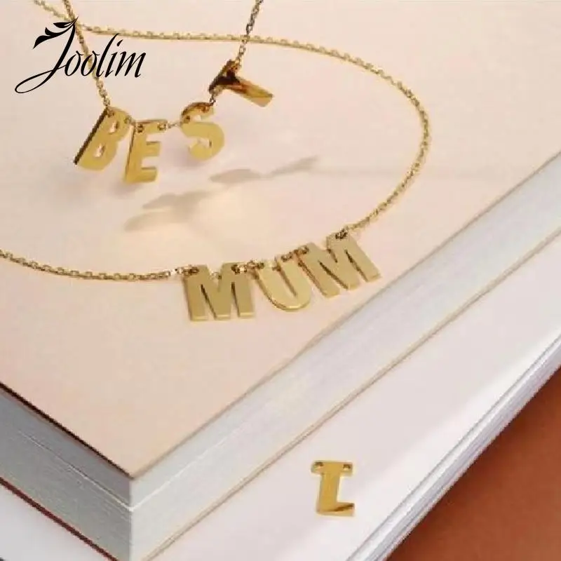 

Joolim Jewelry PVD Gold Finish No Fade BEST MUM Letter Matching Free Combination Necklace Trend 2022 Stainless Steel